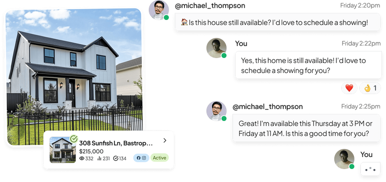 AI-powered conversation interface with prospects